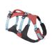 Luffwear flagline dog harness with handle light adjustable walking dishes 3 linen fortification points reinforced belt strap and strong V-ring made of metal salmon pink (small 56 69 cm) small salmon pink