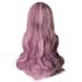 MapofBeauty 24 Long Curly Wig for Women - Dark Brown & Pink | International Shipping Available - Buy Online on GoSupps.com