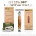 Bamboo Safety Razor | Double Edge Razor for Men and Women | Eco-Friendly & Reusable | Fits All DE Blades | Bambaw Classic Silver - Buy Online on GoSupps.com