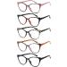 Shop EYEURL 5 Pack Cat Eye Reading Glasses for Women - Stylish Blue Light Blocking Anti-Glare Readers with Spring Hinge | Perfect for Computer Use - Buy Online on GoSupps.com
