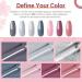 Modelones Gel Nail Kit with 48W LED Light - 7 Color Gel Nail Polish Set - Starter Kit for Gel Manicure - Fashionable Grey Set - Buy Online on GoSupps.com