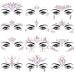 SIQUK 12 Sets Face Jewels Noctilucent Face Gems Luminous Mermaid Temporary Tattoo Stickers Acrylic Face Crystal Stickers for Party Rave Festival