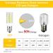 2Pack 4W LED Replacement Light Bulbs for Cosmetic Vanity Makeup Mirror | Daylight White 20W Mirror Replacement Bulbs - Single/Double Sided Magnification - Buy Online on GoSupps.com