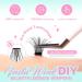 Calaili Self-Adhesive Eyelash Cluster Set 100 D Curl Reusable Lashes No Glue Required Includes Tweezers for Beginners - Buy Online on GoSupps.com