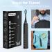 POTICO Sonic Electric Toothbrush for Adults | 8 Brush Heads, Smart Timer, 5 Modes | IPX7 Waterproof, Rechargeable | 90 Days Use with 1 Charge (Black) - Buy Online on GoSupps.com
