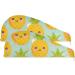 Super Absorbent Yellow Pineapple Teal Hair Towel 2 Pack | Quick Dry Hair Turbans for Women & Girls - Buy Online on GoSupps.com