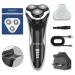 SweetLF Dry and Wet Electric Shaver (3 Blades Replacement+1 Quick Charger) Rechargeble Electric Razor for Men Cordless Razor IPX7 Waterproof with 3D Rotary Head LCD Display Pop-Up Trimmer SWS7105 Black
