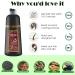 Autumege Dark Brown Hair Dye Shampoo - 3-in-1 Instant Color for Gray Hair - 100% Grey Coverage - Herbal Formula for Men & Women - Buy Online on GoSupps.com