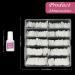 Venares 500 Pieces Acrylic Nail Tips Set - Half Square Natural Gel Nails - 10 Sizes with Glue - Perfect for International Shipping - Buy Online on GoSupps.com