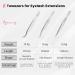 Beauty7 Eyelash Tweezers Stainless Steel Sharp Tips for Semi-Perm Lash Extension Color Silver Silver03 - Buy Online on GoSupps.com