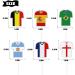 Countries Jersey Dessert Cupcake Topper 18pcs Football Match Soccer World Cup Theme Cake Decor Soccer Theme Boys Girls Baby Shower Party Happy Birthday Decorations - Buy Online on GoSupps.com