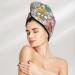 Hair Towel Wrap with Button - Quick Drying Towel Turban (Skull & Flowers) - Perfect for All Hair Types - Buy Online on GoSupps.com
