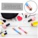 minkissy 4 Pcs Nail Stamp Manicure Silicone Stamper Nail Art Stamping Tools Nail Scraper Stamper Stamp Image Plate Nail Art Tools Manicure Art Stamper Silica Gel Nail Polish Double Sided 11.5X2X2CMx2pcs Blue Pinkx2pcs - Buy Online on GoSupps.com