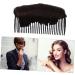 Ipetboom 1pc Wig Booster Pad Hair Bun Updo Maker Hair Barrettes for Honey Brows Bump up Comb Clip Bun Hair Brown Hair Volume Clips Hair Comb Miss Base High Temperature Wire 10X5cm Brown - Buy Online on GoSupps.com