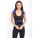 Posture Corrector Deluxe with Adjustable Magnetic Straps in Medium Blue Neoprene - Four Colour Options - Buy Online on GoSupps.com