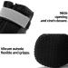 Hcpet Heat Resistant Dog Boots | Breathable Paw Protectors for Hot Pavement | Reflective Straps | Rubber Soles for Hiking | 6 Size Options | Black | 4pcs - Buy Online on GoSupps.com