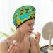 Sunflowers Pattern Coral Velvet Dry Hair Cap | Ideal for Home Travel Pool Parties & Beaches - Buy Online on GoSupps.com