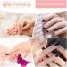 SOIMISS Lot de 6 Palettes de M lange pour Nail Art en R sine Blanche et Color e Anneaux Ajustables pour Vernis et Gel Outil Pratique pour Maquillage Professionnel et Usage Domestique - Buy Online on GoSupps.com