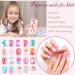 Colorful Press on Nails for Kids - 192PCS Unicorn & Flamingo Designs | Perfect Gift for Girls Aged 7-12 - Buy Online on GoSupps.com