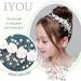 IYOU Princess Crystal Headpiece | White Flower Communion Hair Accessories for Flower Girl & Bridesmaid - Elegant & Affordable - Buy Online on GoSupps.com