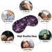Violet & Purple Paisley Sleep Mask for Women - Adjustable Eye Shades with Elastic Strap - Buy Online on GoSupps.com