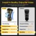 Fit Geno Knee Brace with Side Stabilizers | Breathable Knee Sleeve & Patella Gel Pad for Pain Relief | Ultimate Support for Meniscus Tear Arthritis ACL & PCL - Medium Black-Gold - Buy Online on GoSupps.com