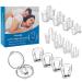 Snoring Solution- Snore Stopper Anti Snoring Devices 4PCS Silicone Magnetic Nose Clips & 8PCS Silicone Nasal Dilators for Men and Women Comfortable Nasal to Relieve Snore