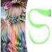 Bright Color Hair Extensions Hairpiece for Cosplay Colored Hair Extensions Dress Up with Straight Hairpiece Convenient Application Suitable for Daily Use (Fluorescent Green) - Buy Online on GoSupps.com