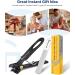 Buy GlamTweeler Anti-Splash Wide Jaw Opening Nail Clippers - Ultra Sharp Fingernail & Toenail Clipper with Glass Nail File (Black) for Perfect Grooming | International Shipping - Buy Online on GoSupps.com