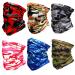 Golopatop Multifunctional hose scarf neck gaeclass ice cream multifunctional swing cloth tube scarf elastic neck warmer breathable UV resistance bandana for men women color 6