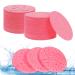 AUAUY Compressed Facial Sponges 60-Count Cellulose Facial Sponges for Daily Cleansing 100% Natural Wood Pulp Cotton Face Washing Sponge for Facial Cleansing Exfoliating Mask Makeup Removal(Pink) 60 Count-pink
