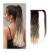 Ponytail Extensions 16 Inches Long Wave Wig Blonde Heat Resistant Synthetic Wrap Around Clip in Ponytail Hairpieces Ponytail Extension Wave Magic Paste Ponytail Hair for Women(Color:NMW006-2) 1 PC NMW006-2