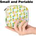 Summer Ananas Napkin Storage Bag - Portable Menstrual Cup & Breastfeeding Holder for Women Teens & Girls with Pink Leaves Design - Buy Online on GoSupps.com