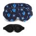 Sleep Mask 2 Pack Sleep Masks for Men Women 3D Contour Cup Sleeping Mask with Adjustable Headband Block Out Light Soft and Comfortable Travel Yoga Blindfold (Ocean Stars)