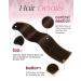 Agmity Clip-In Extensions Real Hair 35cm Dark Brown 110g - Seamless & Invisible 7-Piece Set - Buy Online on GoSupps.com