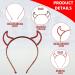 VilaGi Halloween Devil Horns Headband Red Rhinestone Hairband Headband Makeup Party Halloween Carnival Party Masquerade Cosplay Fancy Dress Women Girls Hair Accessories Headband Costume Accessories - Buy Online on GoSupps.com