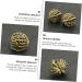 Minkissy Copper Walnut Model Nut Ornament - Handmade Brass Photo Prop 3.5x3cm Decorative Balls for Home & Massage - Pure Copper Crafts - Buy Online on GoSupps.com