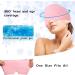 Pink Rose Gel Migraine Mask - Reusable Cool Headache Relief Cap & Eye Sleep Mask - Buy Online on GoSupps.com