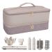 Travel Carrying Case for Shark Flexstyle Airwrap Hair Dryer Brush Luwrevc Double-Layer Hair Accessories Tools Storage Bag for Revlon Hairdryer Styler Organizer