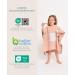 Molis & Co. Batheponcho for Kids (3-4 Years) - Striped Hooded Beach Towel & Bathrobe - Lightweight & Compact (Oeko-Tex 100) - Altrosa Color - Buy Online on GoSupps.com