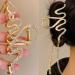 Bedazzled Sparkle Claw Clip Dangling Chain Diamond Hair Clips Fancy Gold Claw Clip Prom Snake Accessories for Women Fairy Hair Clip
