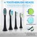 MOPIKO Travel Electric Toothbrush Kit - Sonic Rechargeable Toothbrush for Adults, Teens & Kids - Smart Whitening Power Toothbrush with USB-C (Black) - Buy Online on GoSupps.com