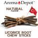 Aroma Depot Grape Flavored Licorice Root Chew Sticks - 8 oz. for Oral Health 100% Pure Natural 6.5-7 inches Long - Buy Online on GoSupps.com