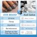 24 Piece Short Black Angular French Press On Nails - Acrylic Full Cover Artificial Nails for Women & Girls - Buy Online on GoSupps.com