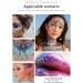 Chunky Glitter Gel - Festival Cosmetic Glitter for Face, Hair, Nails - Mermaid Sequins Liquid Eyeshadow - Long Lasting 50ml (#06 White) - Buy Online on GoSupps.com