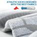 Avoalre Coolmax Moisture Wicking Athletic Running Socks - 3 Pairs, Quarter-Grey White, X-Large - Buy Online on GoSupps.com