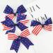 4th of July Patriotic Hair Bows Clips & Hairpins Set for Kids - USA Flag Hair Accessories for Independence Day - 4Pcs - Buy Online on GoSupps.com