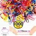 1000Pcs Elastic Hair Bands & Hair Accessories Set for Toddler Girls - Buy Online on GoSupps.com