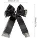 Lace Ribbon Bow Hair Clip Princess Bowe Legant Trace Hair Bow Heart Bowknot Ribbon Hairpin Black - Buy Online on GoSupps.com