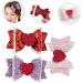 Beaupretty Heart Hair Clip Sequin Hair Bows Girls Sparkly Hair Accessories Puppy Accessories - Buy Online on GoSupps.com